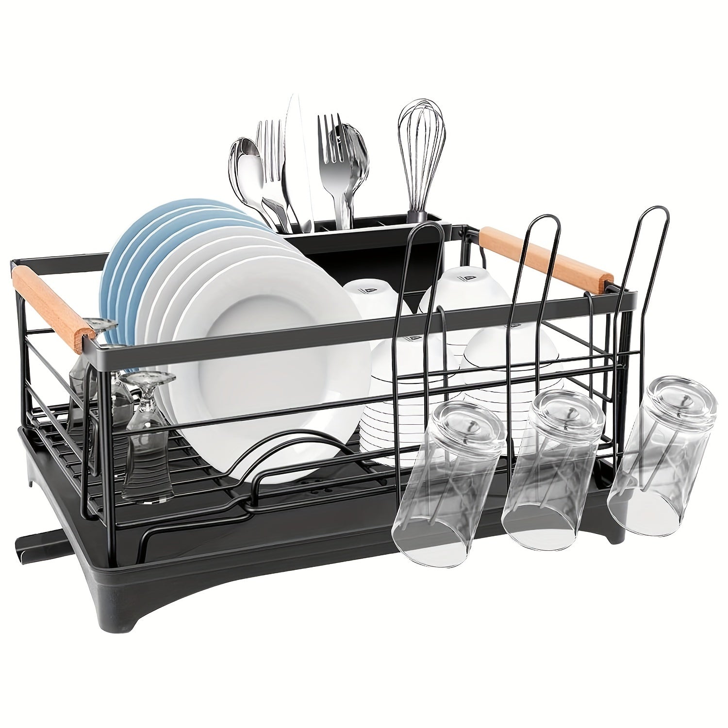 Dish Drying Rack Kitchen Counter Rust Proof Drainer Holder Accessories