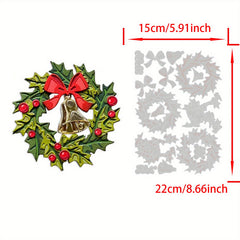 Christmas Wreath Metal Cutting Dies for Scrapbooking Card Album Craft