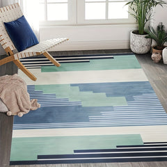 Soft Fluffy Plush Area Rugs Geometric Shaggy Rugs