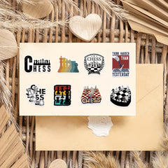 50pcs Cartoon Chess Game Series Stickers for Laptop Helmet Desktop