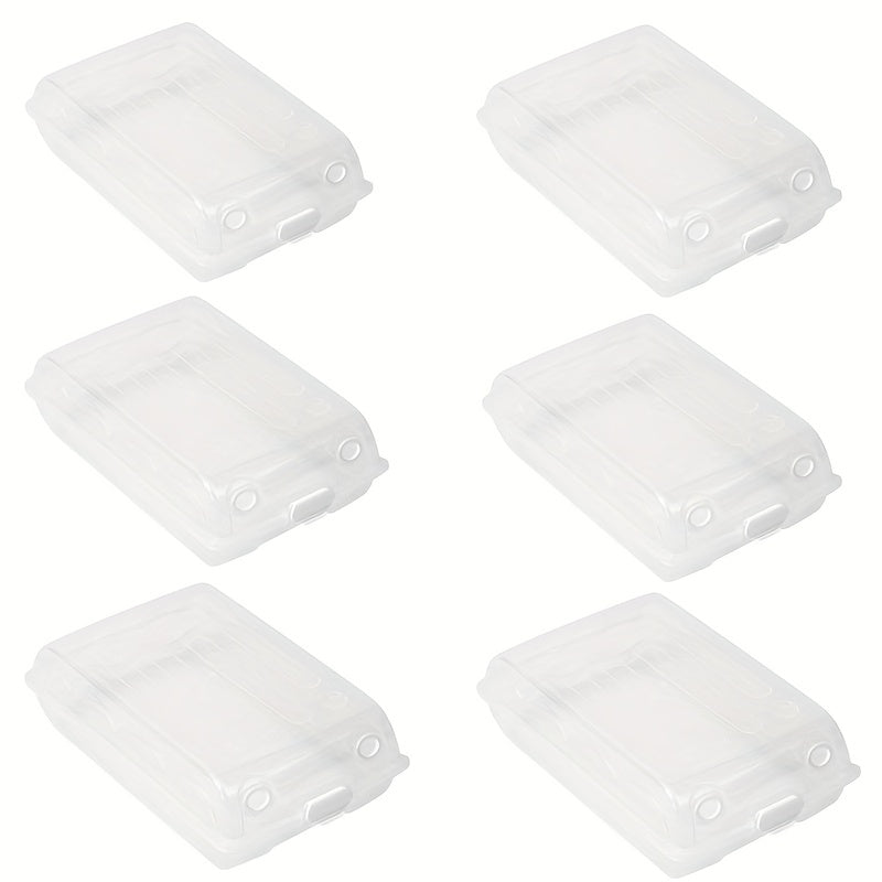 6pcs Plastic Shoe Boxes With Door Storage Organizer