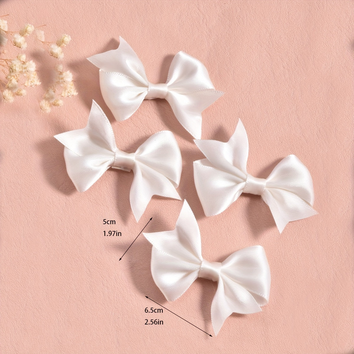 4pcs Girls Ribbon Princess Style Hair Clip Gift for Kids