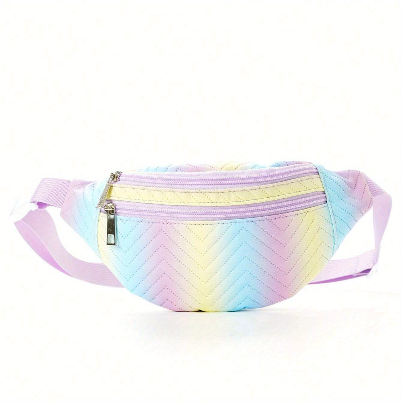 Quilted Waist Bag with Adjustable Strap for Girls
