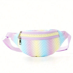 Quilted Waist Bag with Adjustable Strap for Girls