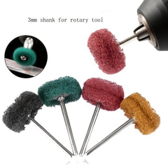 48pcs Mini Buffing Wheel Scouring Pad for Rotary Tool Grit 120 180 320 400