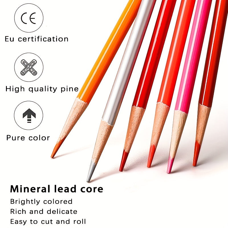 Water Soluble Pencils - 24 48 Brushes for Hand Sketching