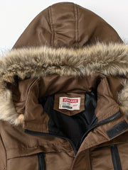 Teen Winter Coat with Detachable Hood, Casual Pockets