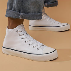 Men's High Top Skate Shoes Non Slip Casual Sneakers for Outdoor Activities