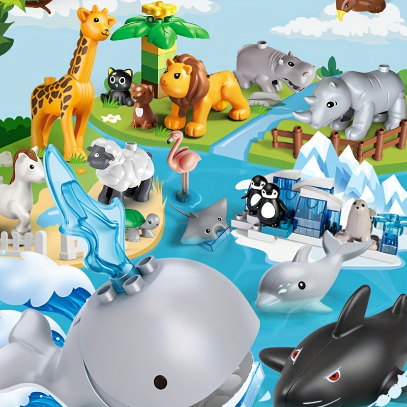 Animal Building Blocks Set Educational Construction Toys