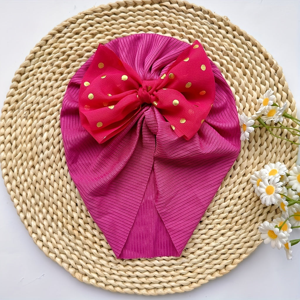 Infant Bow Hat Soft Headband Spring Summer Thin Comfortable