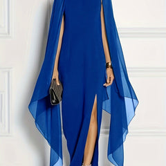 Bridesmaid Dress High Split Maxi Formal Dress