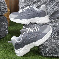 Women's Mesh Platform Sneakers Lace Up Outdoor Shoes