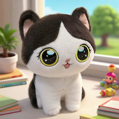 Creative Cat Plush Doll Kitten Stuffed Toy Birthday Gift for Girls
