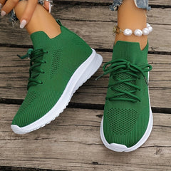 Women's Lace-up Athletic Running Shoes Breathable Casual Sneakers