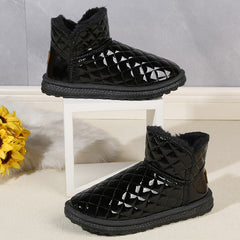 Non slip Waterproof Thickened Medium Tube Snow Boots Women's Footwear