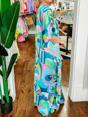 One Shoulder Maxi Dress