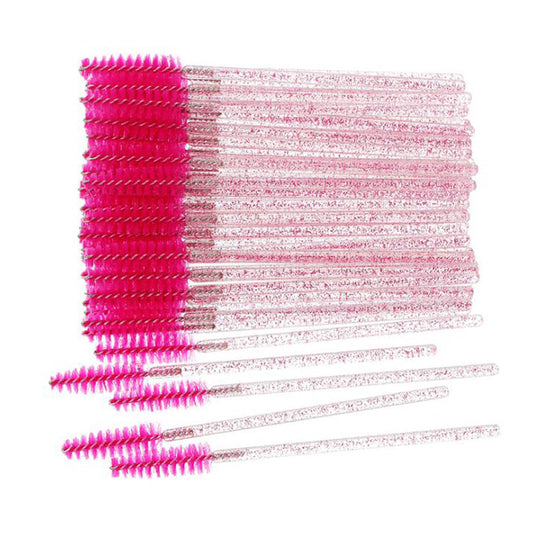 50 Crystal Mascara Brushes for Easy Makeup Application
