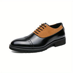 Men's Block Derby Shoes Non Slip Dress Shoes For Wedding Business