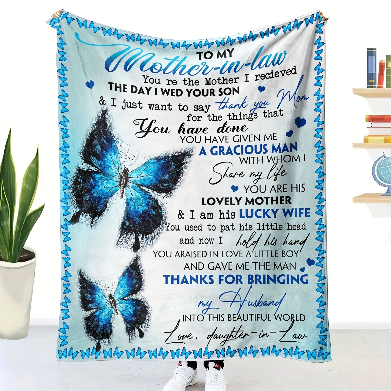 Winter Warm Polyester Flannel Printed Blanket for Home & Outdoor Use