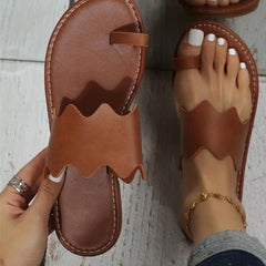 Women's Lightweight Toe Loop Sandals Clip Toe Slippers
