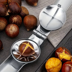 1pc Stainless Steel Walnut Clip for Kitchen and Outdoor Use