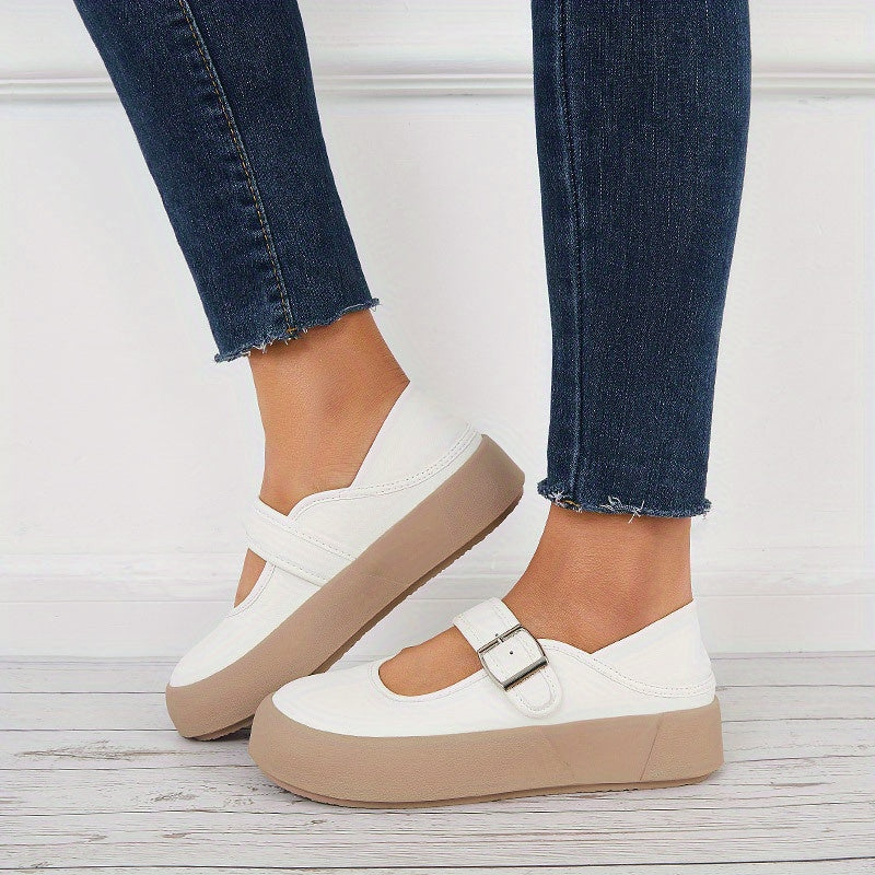 Women's Platform Mary Jane Non Slip Loafers
