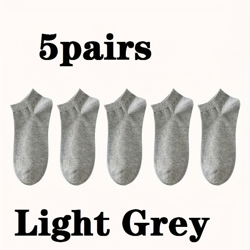 30 Pairs Women's Low Cut Ankle Socks Soft & Lightweight Solid Stockings