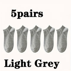 30 Pairs Women's Low Cut Ankle Socks Soft & Lightweight Solid Stockings