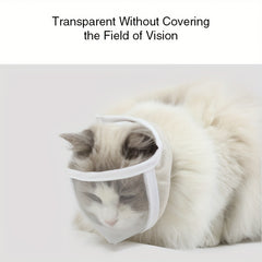 Transparent Cat Eye Mask for Grooming and Cleaning