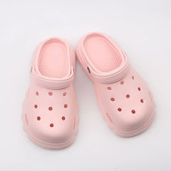Women's Platform Clogs Solid Closed Toe Non Slip Slide Shoes