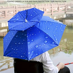 Portable Umbrella Hat for Camping Fishing Hiking