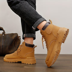 Men's Combat Boots Casual Walking Shoes