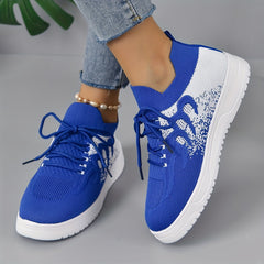 Women's Textured Ombre Lace Up Running Shoes