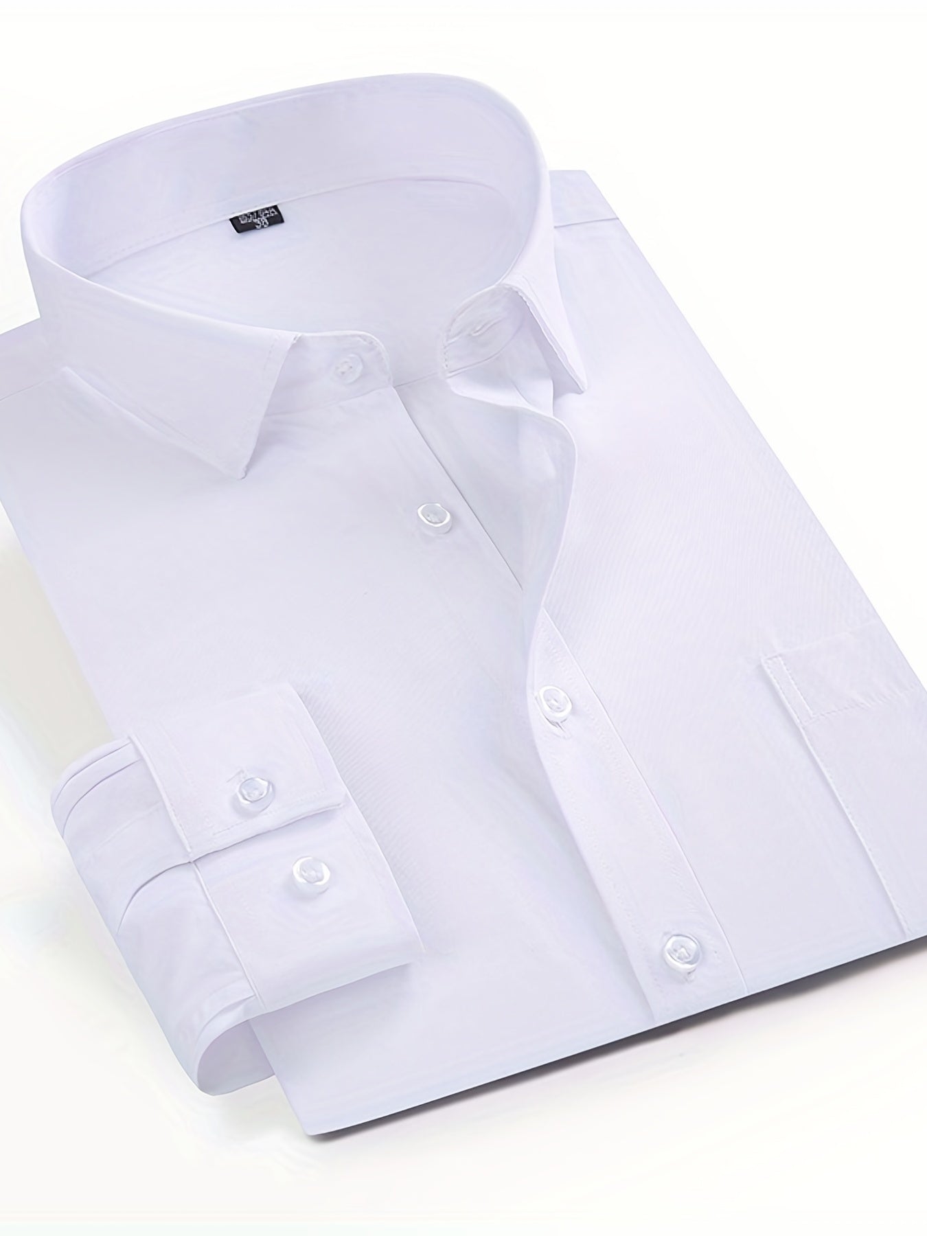 Men's Long-sleeved Solid Business Shirt Spring Autumn