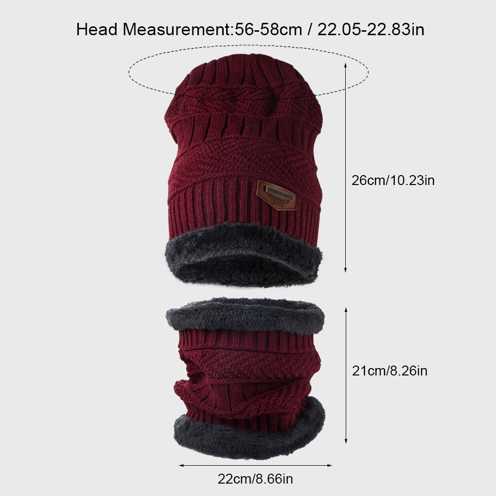 Winter Fleece Warm Hat Men's Knitted Hat