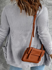 Casual Cardigan Solid Long Sleeve Button Up