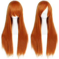 Anime Cosplay Wig Long Colored Wigs Straight Hair Synthetic Heat Resistant