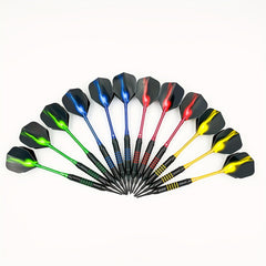 12pc Safety Soft Dart Set 4 Colors Aluminum Rods 24 Dart Heads 4 Tail Wings