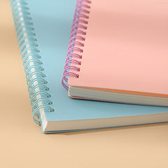 A5 Pink Coil Notepad 80 Sheets Single Book
