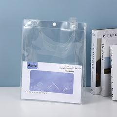 Transparent Test Paper Storage Bag PVC Information File Folder