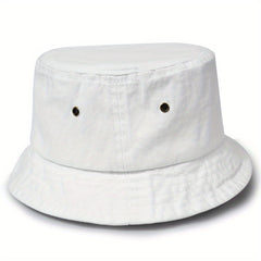 Solid Comfortable Breathable Bucket Hat Fishing Sun Protection Basin Hat