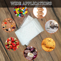 100pcs Transparent Self Sealing Polka Dot Candy Bags
