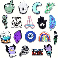 18PCS Magical Eye Shoe Charm For Crocs DIY Accessories For Women & Men