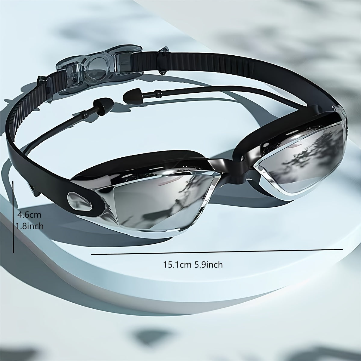 Silicone Swimming Goggles UV Protection Waterproof Anti Fog Goggles