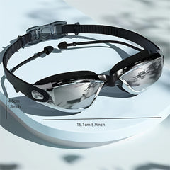 Silicone Swimming Goggles UV Protection Waterproof Anti Fog Goggles