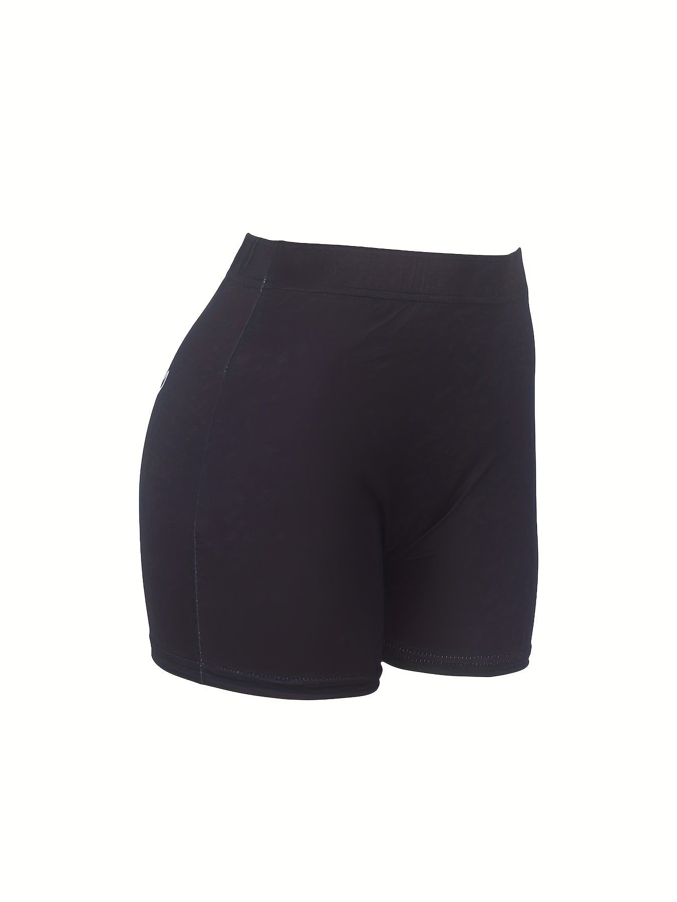Graphic Print Skinny Yoga Shorts for Women