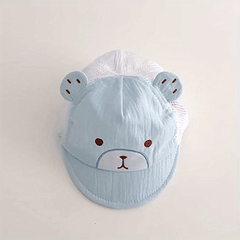 Baby Girls Cartoon Bear Cap Sun Protection Soft Comfortable Cap