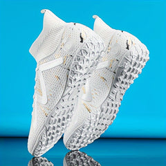 Men's High Top Turf Football Boots Anti-skid Lace-Up TF Soccer Cleats