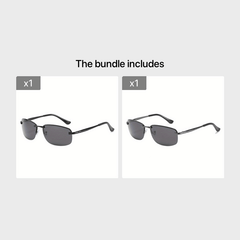 Men's Metal Frame Retro Polarized Sunglasses UV400
