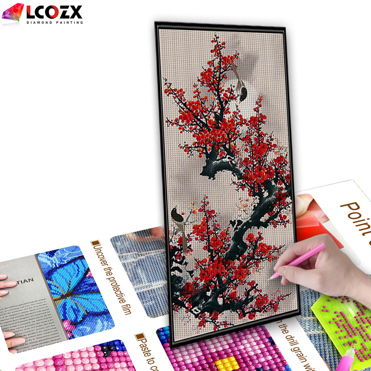Plum Blossom 5D Diamond Painting Kit Full Round Diamonds